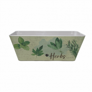 16" Herbs Rectangular Self-Watering Bamboo Planter