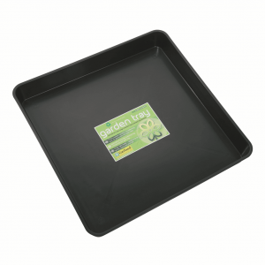 23" Black Square Garden Tray