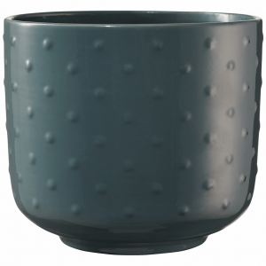 7.5" High-Gloss Green Blue Ceramic Baku Pearl Pot