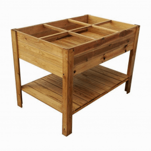 Rectangular Raised Bed with Shelf